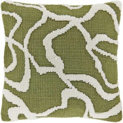 Unique Living - Sierkussen Nanou Moss Green -45x45cm