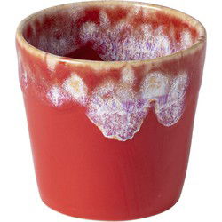 set/6 Lungo cup 19 cl rood