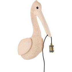 Light & Living - wandlamp - Pelican - roze - kunststof - dierenlamp - E27 - 3129195