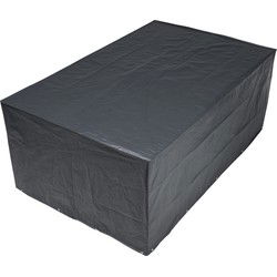 Nature Beschermhoes voor tuinset - zwart - 325 x 205 x 90 cm - Tuinsethoezen