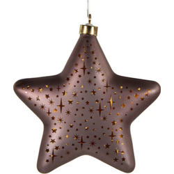 B.O.T. Star Glass Matt Bronze With Stars 19 cm