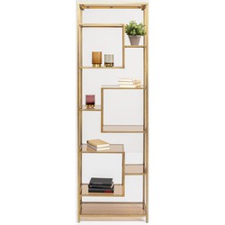 Kare Boekenkast Loft Gold 195x60 cm