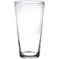 Vaas transparant - 30 cm - glas - Conische bloemenvaas - vazen - Vazen