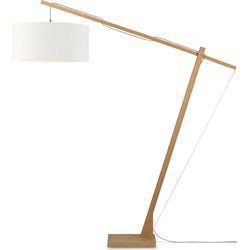 Vloerlamp Montblanc - Bamboe/Wit - 175x60x207cm