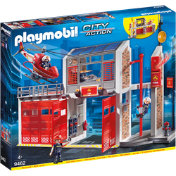 Playmobil Playmobil City Action - Grote brandweerkazerne met helicopter  9462