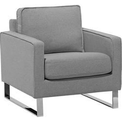 Beliani VIND - Fauteuil-Grijs-Polyester