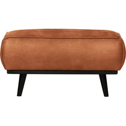 BePureHome Statement Hocker - Ecoleer - Cognac - 40x80x55