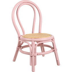 KALIVIA - Kinderstoel - Pastelroze - Rotan