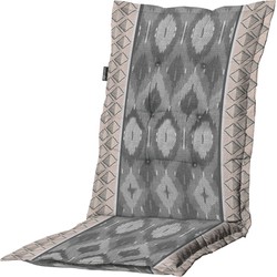 Madison - Lage rug - Ikatin grey - 105x50 - Grijs