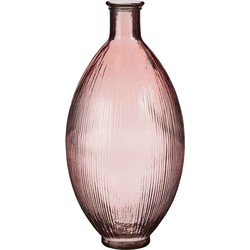 Mica Decorations Vaas Firenza - 29x29x59 cm - Glas - Licht Roze