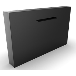 Cascadi Aluminium Watervalelement (naast vijver) Lengte: 2000 Breedte: 250 Hoogte: 1200