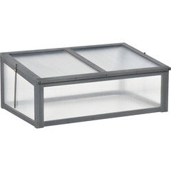4goodz Houten Mini Kweekbak 100x65x40 cm, moestuin met Deksel