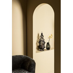 PTMD Tobin Lantaarn - 23x23x60 cm - Ijzer - Zwart