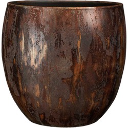 Mica Decorations Roel Bloempot - 34x34x34 cm - Terracotta - Roest