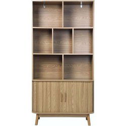 Boekenkast met 2 schuifdeuren H157,5 cm - ERNEST
