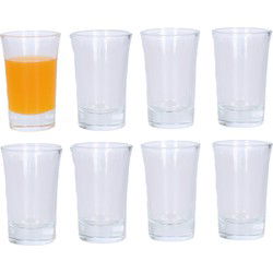 Shotglaasjes - 20x stuks - glas - 50 ml - shotglazen - Shotglazen