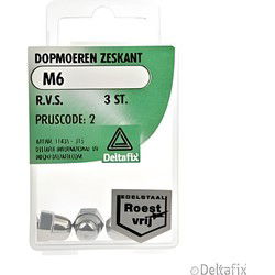 Dopmoer m6 rvs 3st