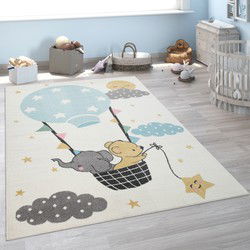 Kinderkamer Vloerkleed - Ninaro - Luchtballon - Creme - 240x340 cm