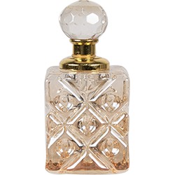 Clayre & Eef Parfum Flesje 3x3x7 cm Transparant Glas