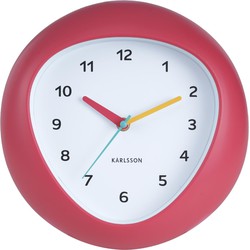 Wandklok Funky Vibes - Scarlet rood - 4.4x25.5x25.5cm
