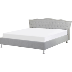 METZ  - Tweepersoonsbed - Lichtgrijs - 160 x 200 cm - Polyester