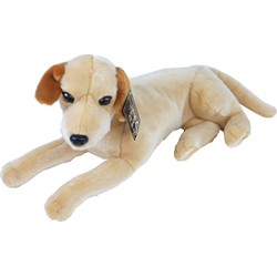 Boony Natural Decoration pluche labrador blond 53 cm liggend