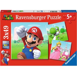 Ravensburger Ravensburger Kinderpuzzel 3x49 stukjes Super Mario