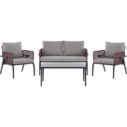 Beliani SCIACCA - Loungeset-Grijs-Aluminium