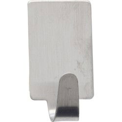 Zelfklevende haakjes rvs keuken/badkamer/kleding/ophang - set 6x - Handdoekhaakjes