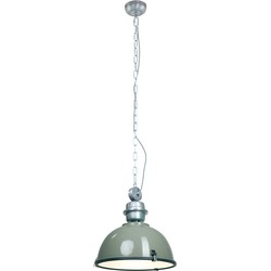 Steinhauer hanglamp Bikkel - groen - metaal - 42 cm - E27 fitting - 7586G