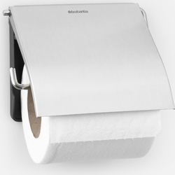 ReNew Toilettenpapierhalter mit Klappe Matt Steel - Brabantia
