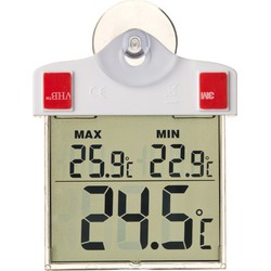 Raamthermometer digitaal met zuignap - Nature