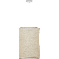 Kave Home - Lampenkap van beige linnen voor plafondlamp Mariela Ø 40 x 60 cm