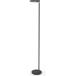 Steinhauer vloerlamp Turound - zwart - metaal - 27 cm - ingebouwde LED-module - 2993ZW