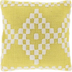 Unique Living - Sierkussen Nore Lemon Yellow -45x45cm