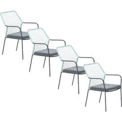 Garden Impressions Ross tuinstoel soft groen - 4 stuks