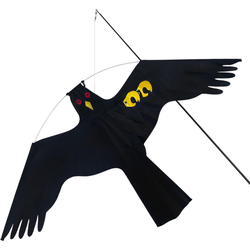 HIXA Vogelverjager - 7 Meter - Duivenverjager - Vogelverschrikker - Kraaien - Kite - Zwart - Nylon