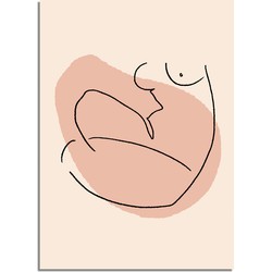 Vrouw lijntekening - Grafische poster - A3 poster (29,7x42 cm)