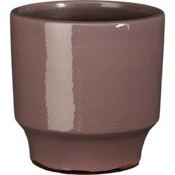 Mica Decorations Bloempot Diaz - 17x17x17 cm - Terracotta - Paars