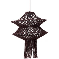 PTMD Hanglamp Milley - 45x45x57 cm - Katoen - Bruin