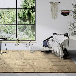 Villeroy & Boch - Laagpolig vloerkleed Wol - Alexis - Beige - 80x150 cm