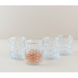 OTIX Whiskey Glazen - Set van 4 - Kristal - Stijlvol - 230 ml - Dik glas - Stevig - Sierlijk - Transparant