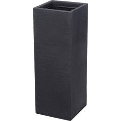 Bloempot kubus quadr dia 30 cm, hoogte 80 cm Grijs