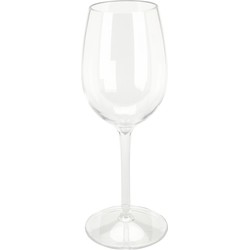 Excellent Houseware Wijnglas - 1x - transparant - kunststof - 330 ml - Wijnglazen