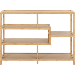 Moos bamboe boekenkast naturel - 114 x 79 cm