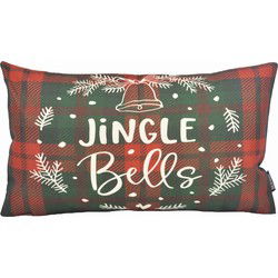 Sierkussen Jingle Bells Long | 30 x 50 cm | Katoen/Linnen