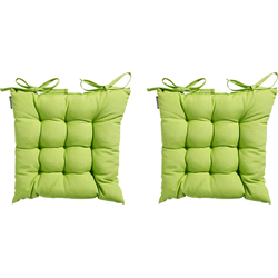 Madison Toscane Kussen - Panama Lime - 46x46 - Groen - 2 Stuks