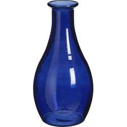 Mica Decorations Qin Vaas - 21x21x40 cm - recycled Glas - Blauw