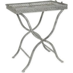 A FOLDABLE IRON COFFEE TABLE