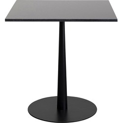 Bistro Tafel Capri Black 70x70cm